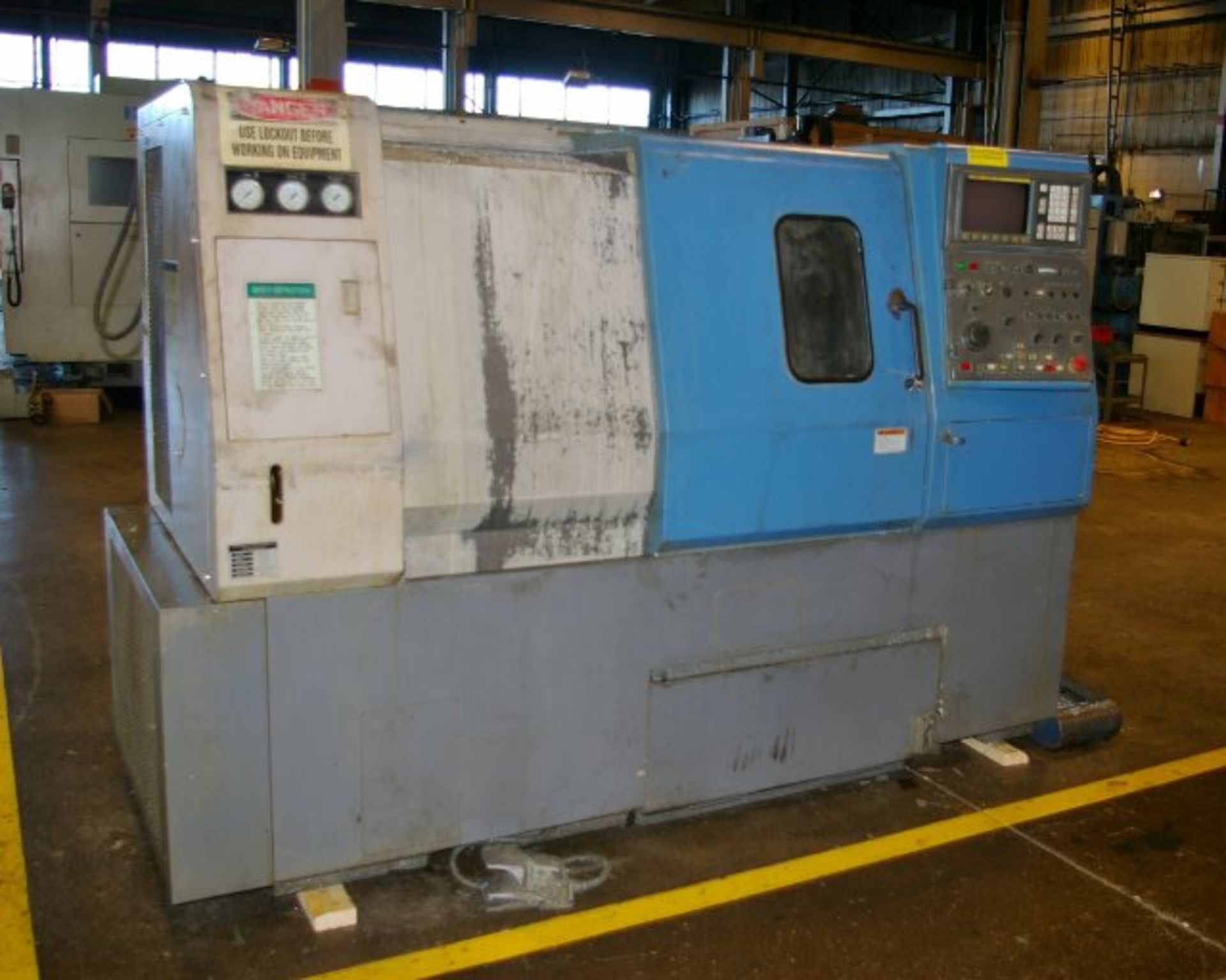 Hyundai Model HIT-15F CNC Lathe with Fanuc OTC CNC Control, S/N: 341A7019, MFG. 1998 - Image 5 of 7