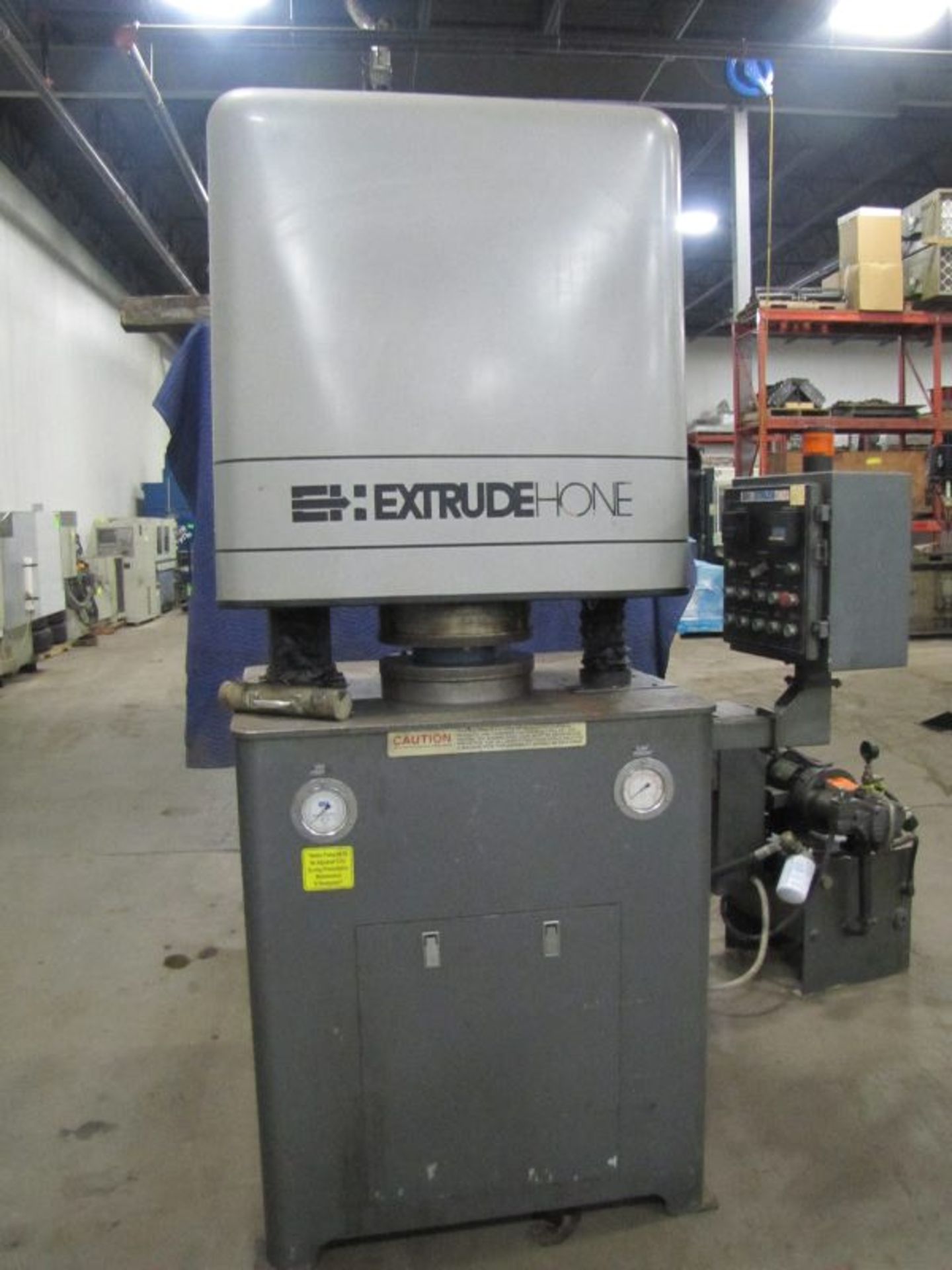 EXTRUDE HONE Vector-8/6 Abrasive Flow Deburring and Polishing Machine, S/N: R95-0839, MFG. 1995,