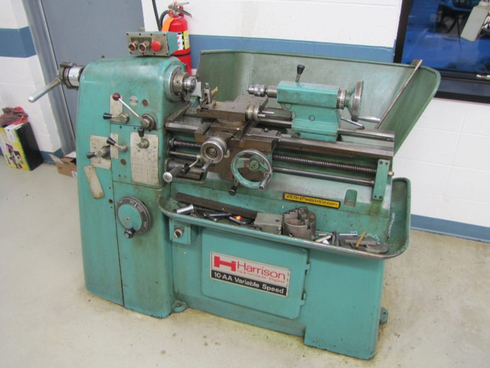 Harrison Model 10-AA 11” X 20” Variable Speed Tool Room Lathe, Spindle Bore 1-3/8”, Swing Over