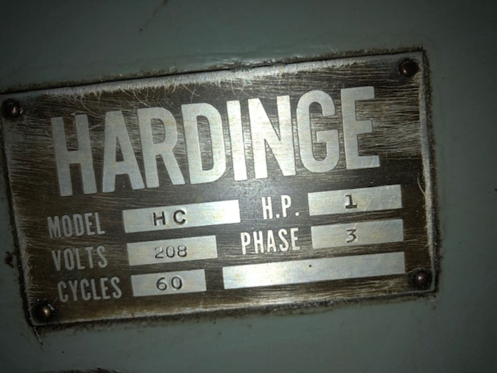 50 Hardinge HC Chucker, Spindle Capacity with Round 5C Collect: 1-1/16" Spindle Capacity with - Image 7 of 11