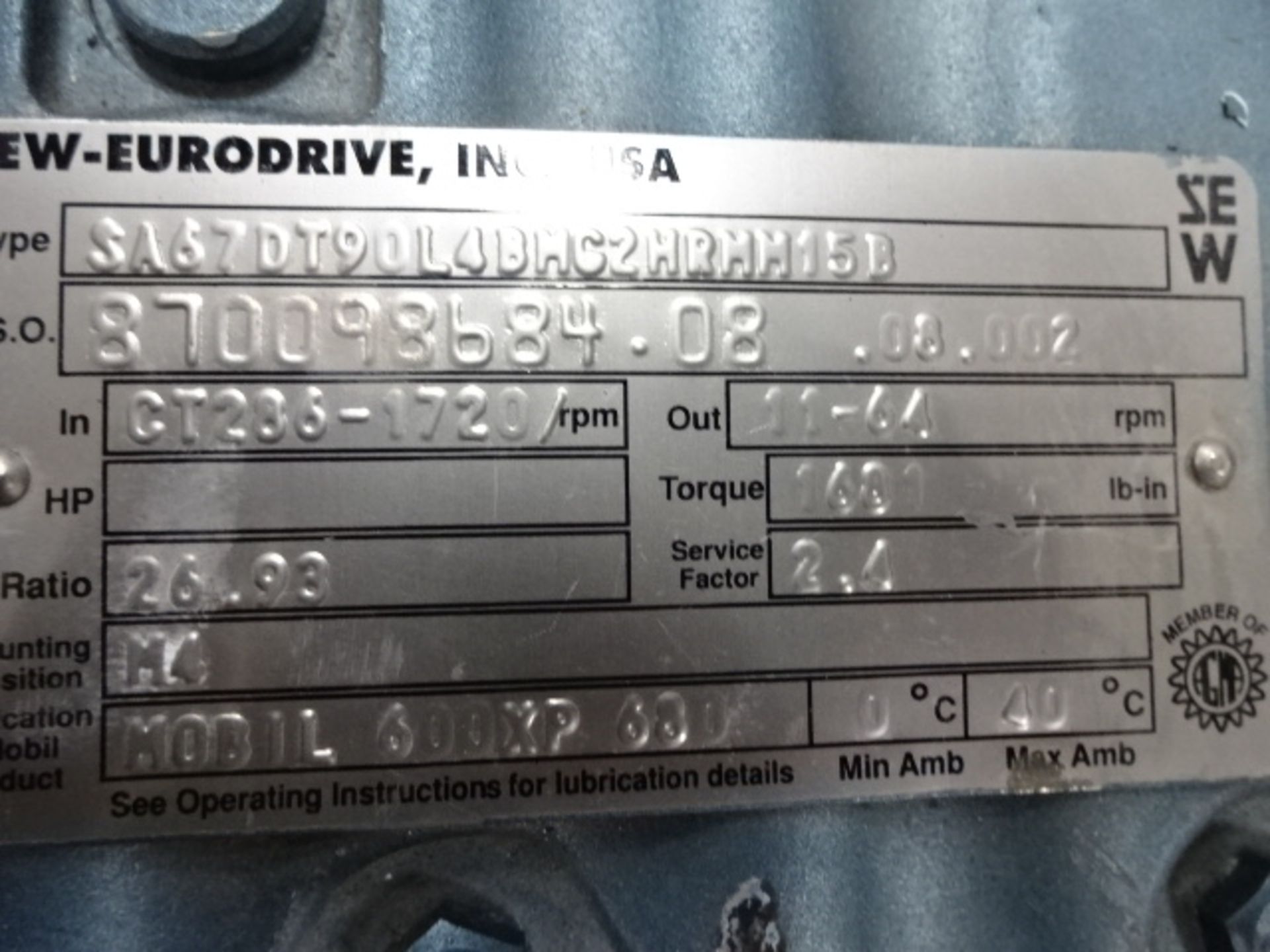 Motor Gear box - Image 2 of 3