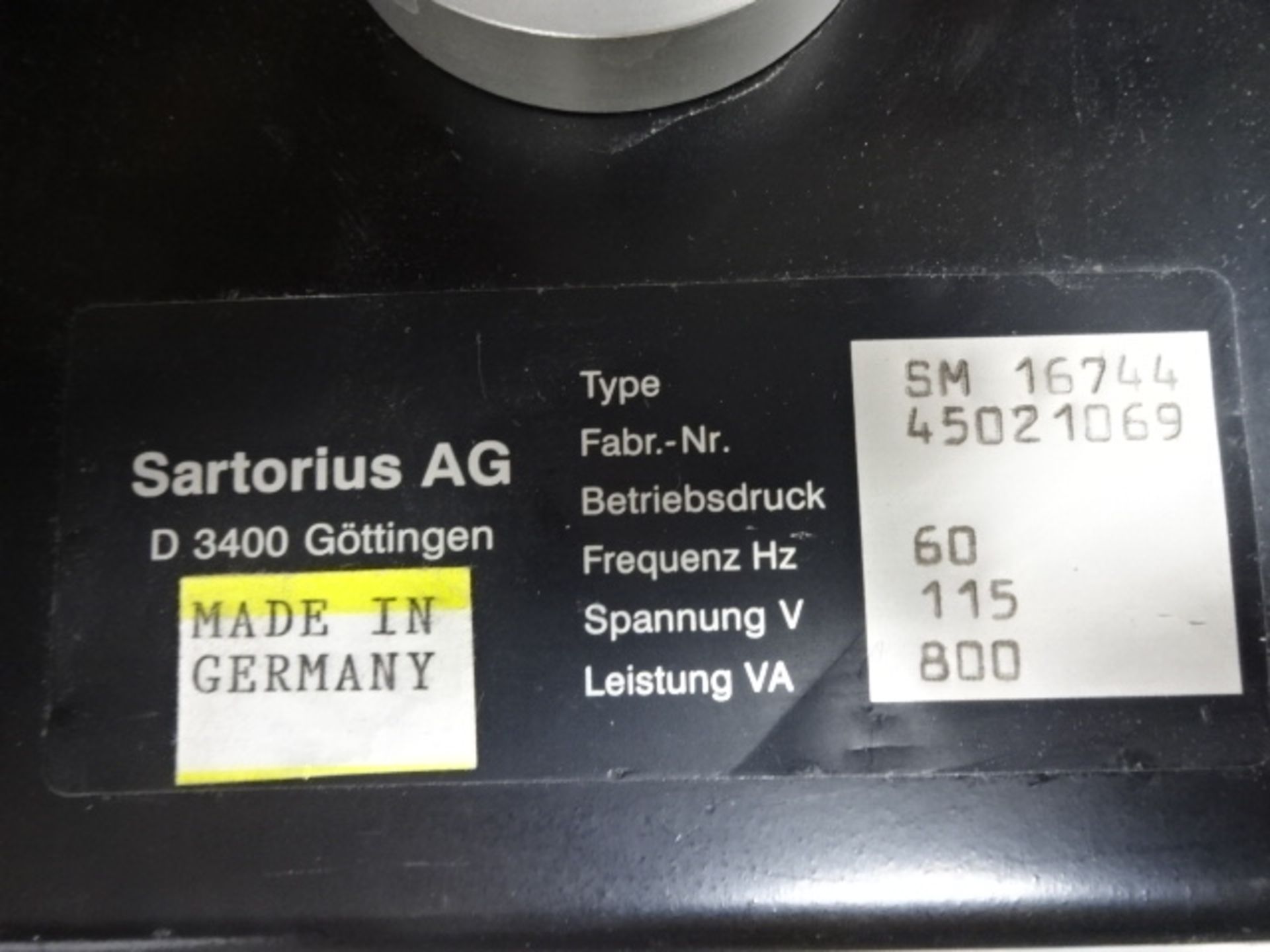 Sartorius AG D3400 Biovac - Image 5 of 6