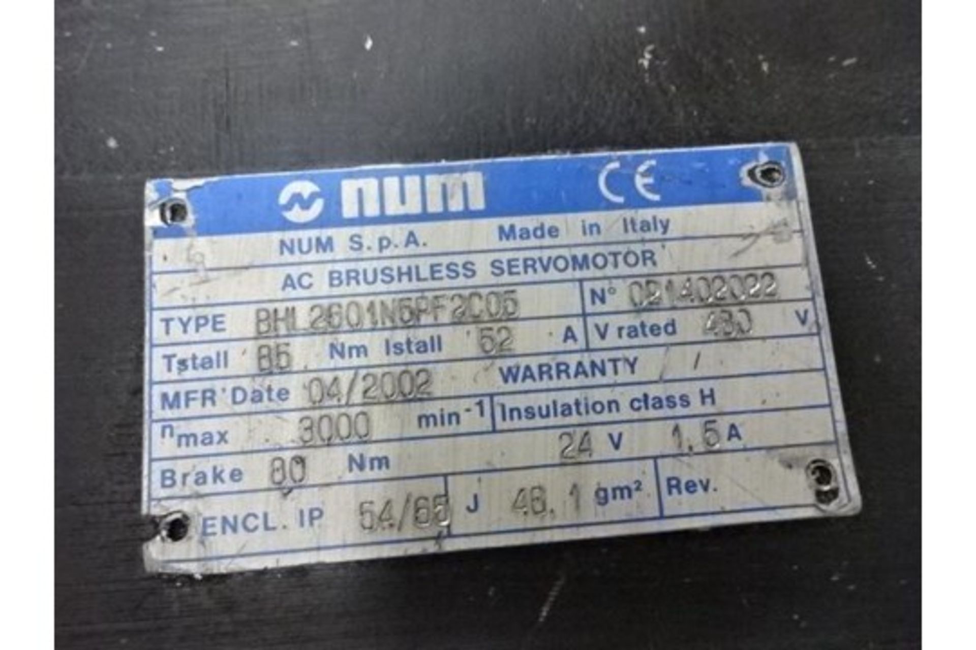 Servo Motor Telemecanique BHL 2601N5PF2C05 - Image 2 of 6