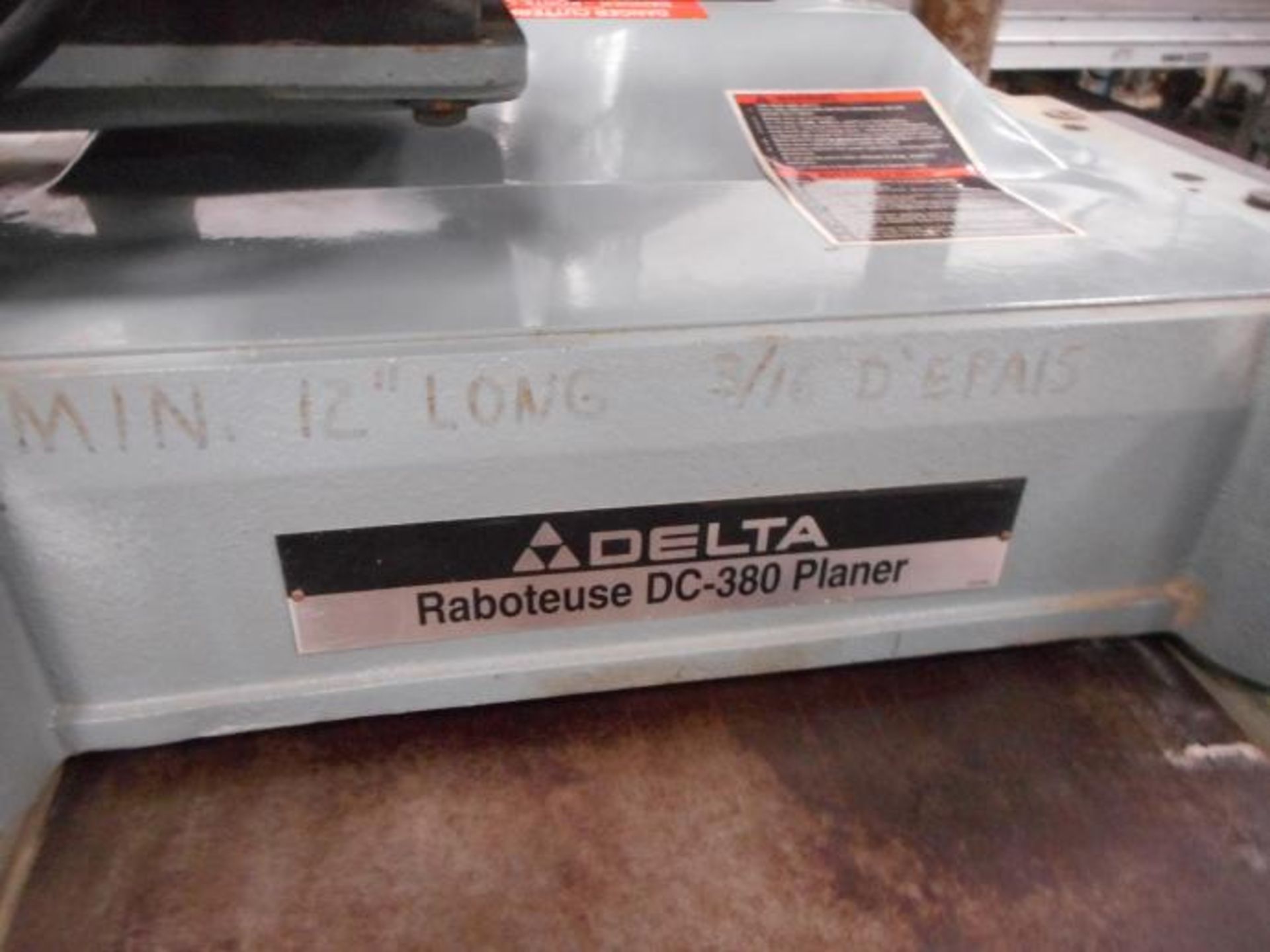 DC-380 Planer Delta - Raboteuse Delta DC-380
