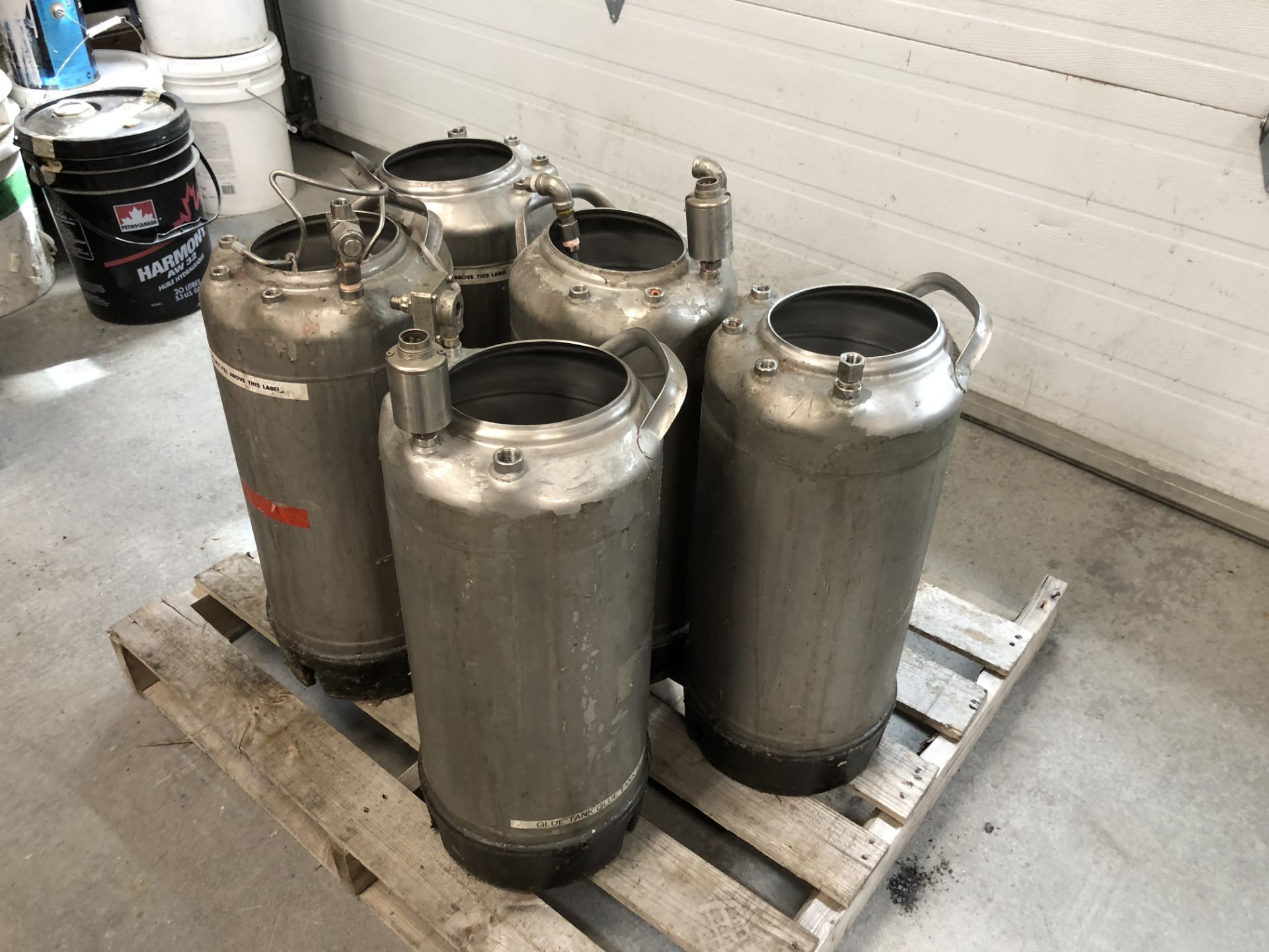 Lot of 5 glue tank