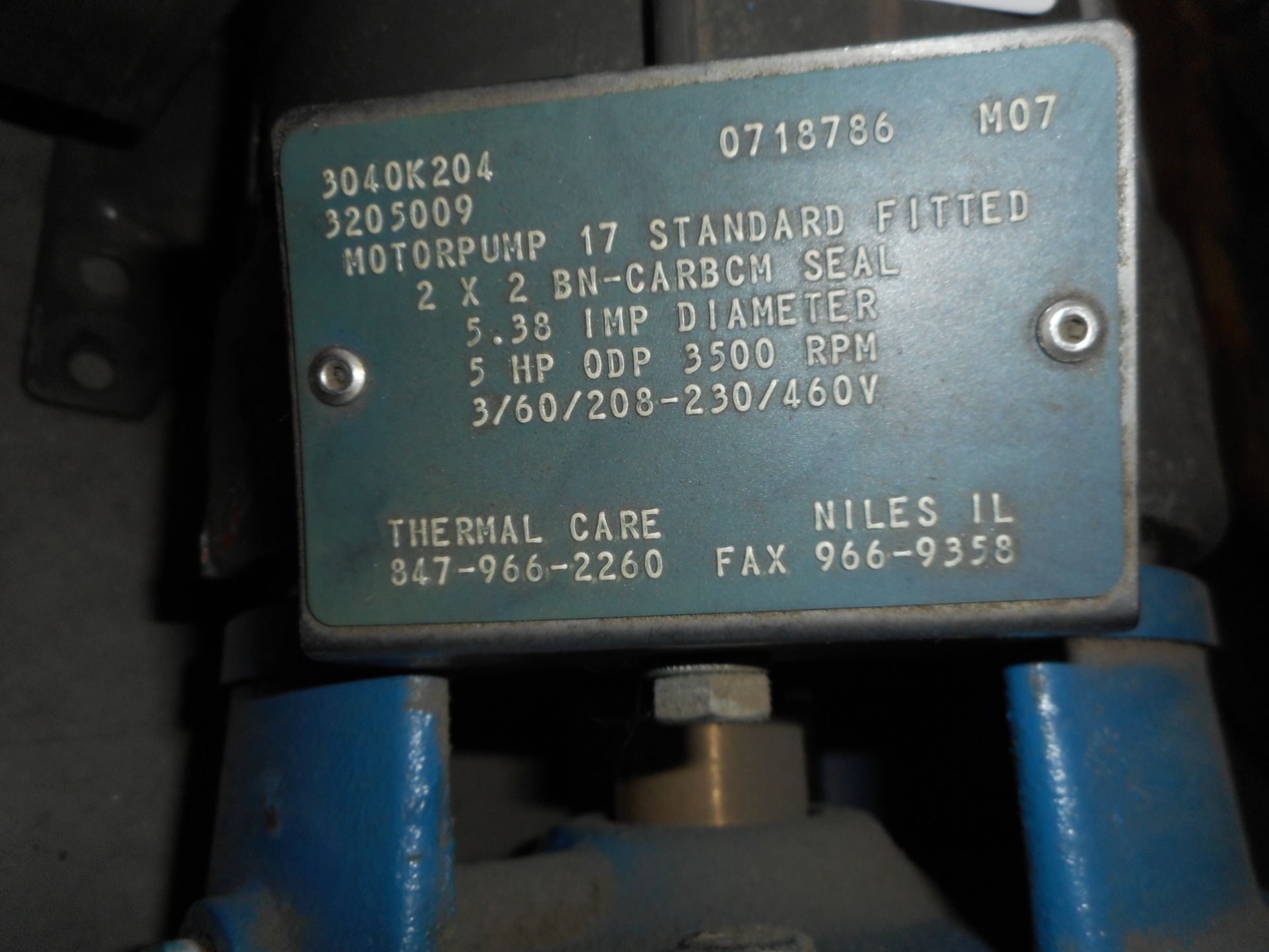 THERMAL CARE Pump motor 3205009 - Image 7 of 7