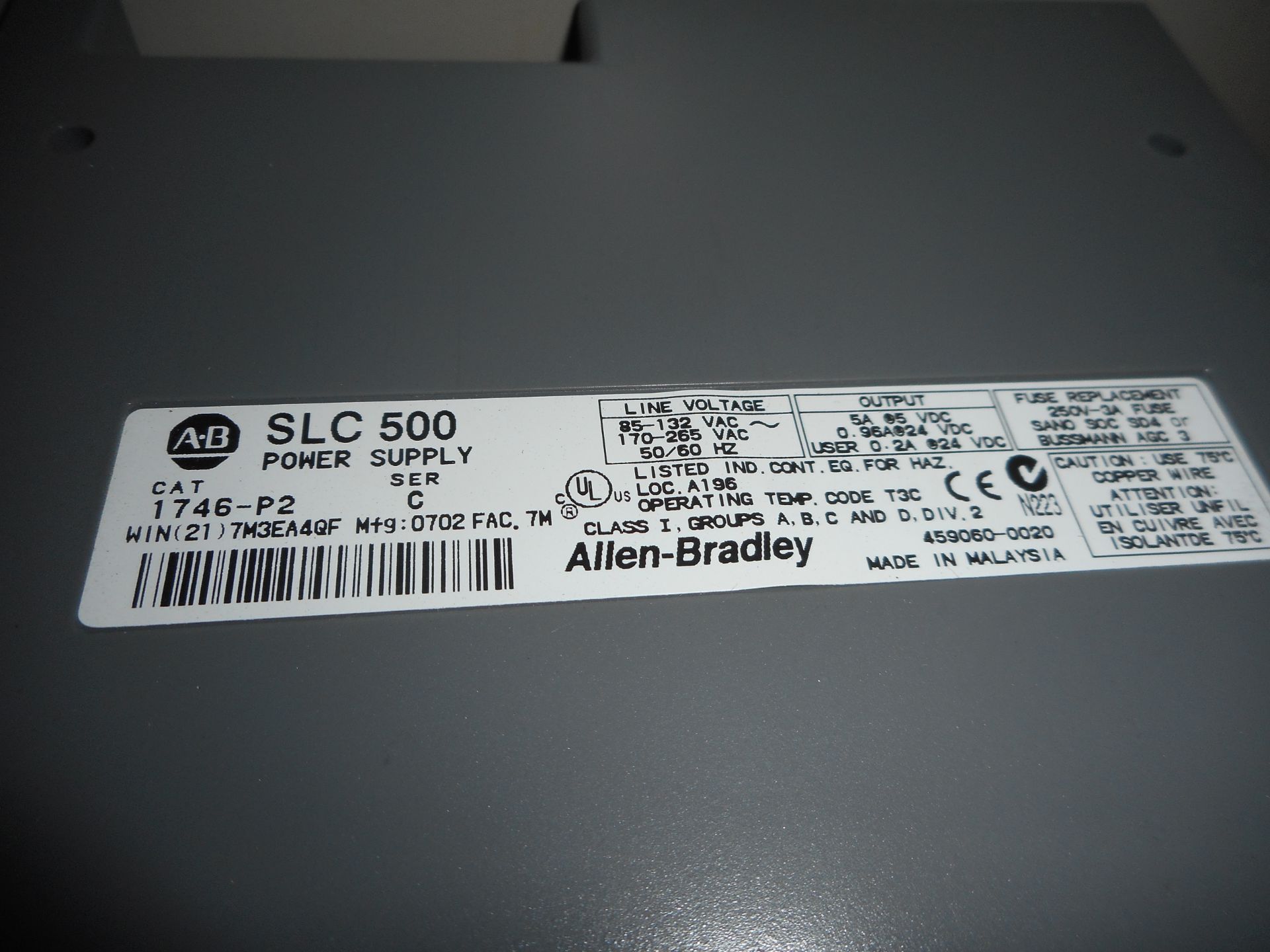 .Allen Bradley SLC-500 PLC - Image 2 of 7