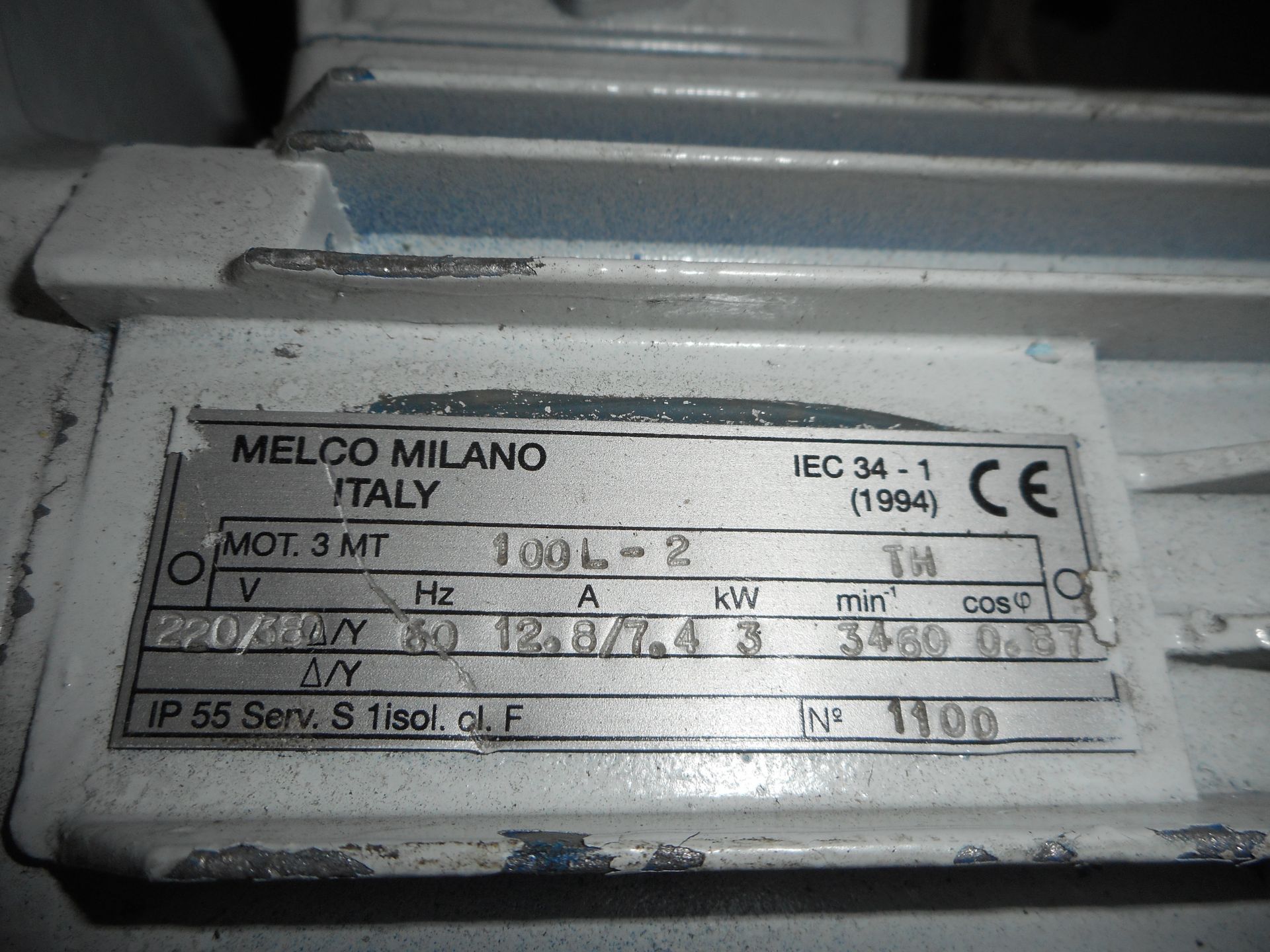 Lot of Motors; 2x WEG, 6x Lenze, 2x MELCO MILANO, 8x Dunkermotoren - Image 7 of 9