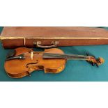 Fine Rare 19th Century Birds Eye Maple Violin by James Gilchrist Glasgow 1886