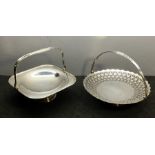 2 Silver plated Fruit Baskets by Mappin and Webb the other kirby Read & Co