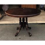 Victorian mahogany loo table