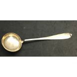 Large Antique Continental Silver Soup Ladle measures approx 35cm lond bowl measures approx 9.5cm dia