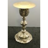 French 19th century Baroque style Chalice and Paten in solid silver by Pierre-Henry Favier Paris