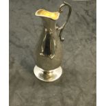 Victorian hallmarked silver Communion Jug Sheffield silver hallmarks measures approx 105mm tall