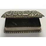 Antique Victorian Silver snuff/ trinket box, full Birmingham hallmarks measures approx 7cm by 4.5cm