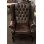 Chesterfield wing back chair