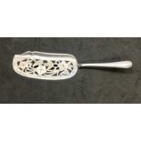 Antique Dutch Silver Fish Server full dutch silver hallmarks measures approx 27cm long weight 115g