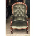 Mahogany nursing chair