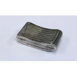 Georgian silver snuff box measures approx 6.5cm by 4cm and 1.5cm deep Birmingham silver hallmarks