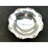 Hallmarked silver fruit bowl Birmingham silver hallmarks weight 285g