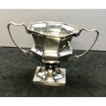 Hallmarked silver loving cup London silver hallmarks weight 298g