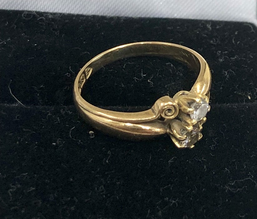 18ct gold diamond ring weight of ring 2.5g - Image 3 of 4