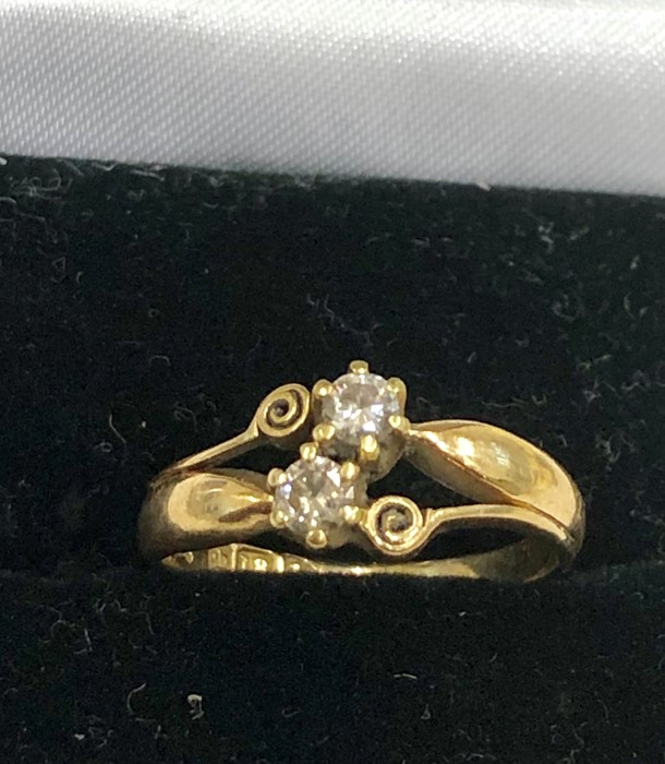 18ct gold diamond ring weight of ring 2.5g