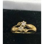 18ct gold diamond ring weight of ring 2.5g