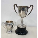 2 silver trophies silvr weight 350g