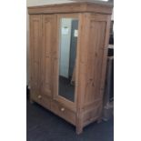 Continental triple pine wardrobe