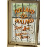 Holland and holland window panel