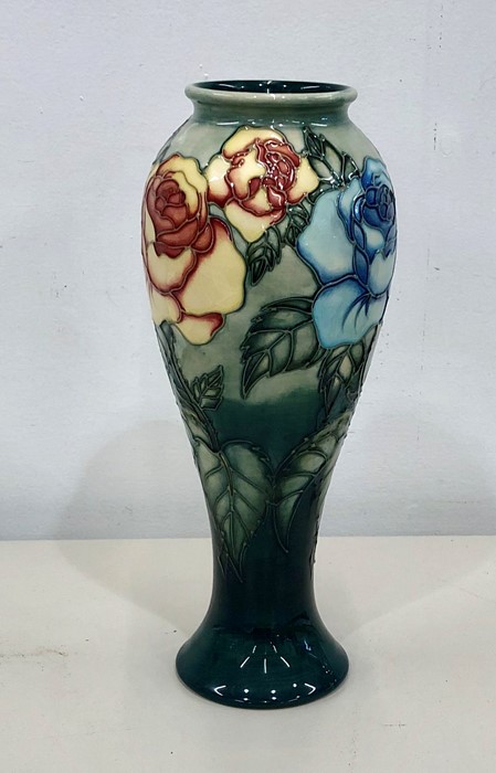 Moorcroft vase measures approx 27.5cm tall