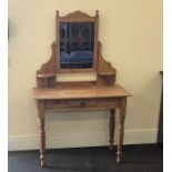 Victorian pine dressing table measures approx