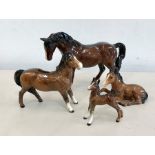 Beswick horses and fowls