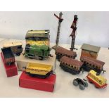 Early Hornby o Gauge train set track and accessories