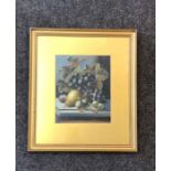 Framed oil by oliver clare painting painting measures approx 8.5ins by 7ins
