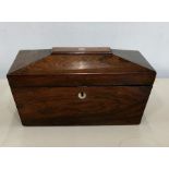 Antique tea caddy in need of restoration