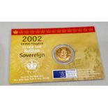 Royal mint 2002 gold sovereign