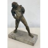 Grand tour bronze figure measures approx 24cm tall