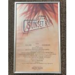 4 Vintage framed theatre posters to include Carousel, The Rink, Little shop of horrors, and Sunset B