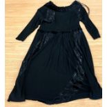 Vintage black ladies evening dress by Janice Wainwright