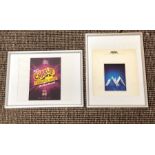 2 Framed theatre programs, ABBA and Charlie and the chocolate factory