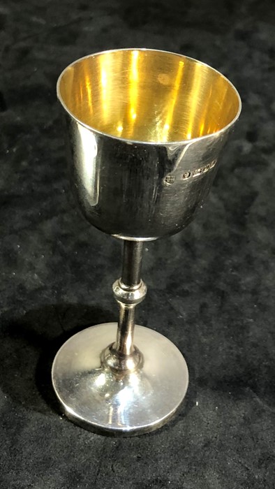 Victorian communion travel chalice Sheffield silver hallmarks measures approx 8.8cm tall - Image 3 of 4