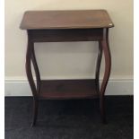 Mahogany inlaid occasional table