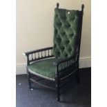 Antique mahogany nursing chair