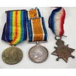 trio ww1 medals to 980 pte.g.cocking . linc ,r