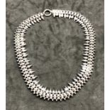 Victorian silver collar measures approx 47cm long not hallmarked but has been tested a silver