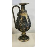Gilded white metal jug with classical scenes possibly Persian