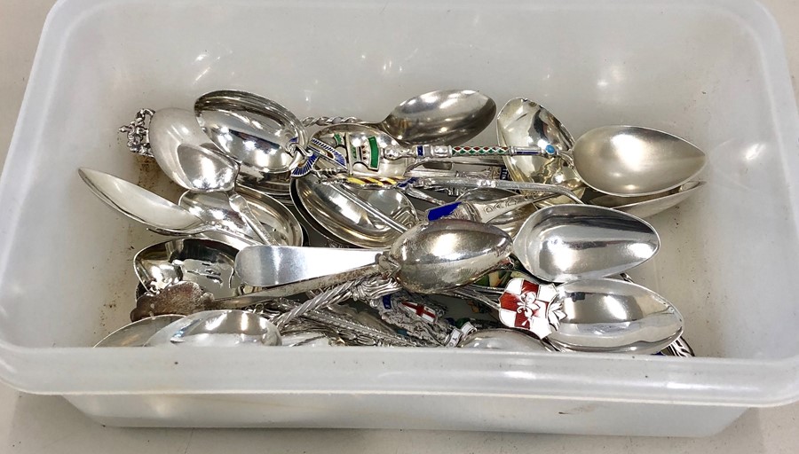 Collection 0f silver souvenir spoons all have silver hallmarks mainly 925 grade total weight 330g - Image 2 of 2