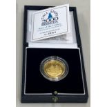 Gold proof tall ships 2000 Bermuda race of the century commemorative gold proof $15 box and certific